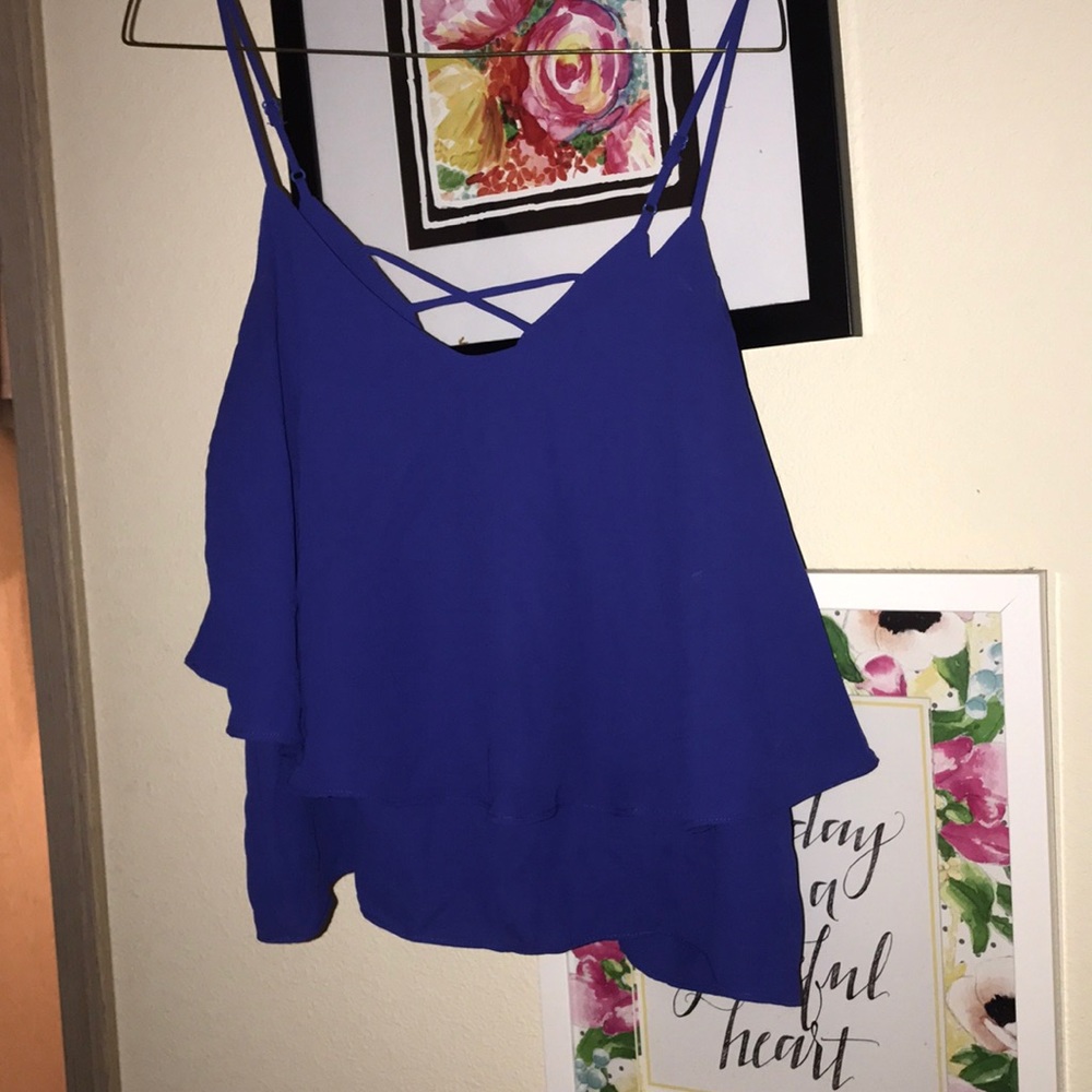 Blue tank top